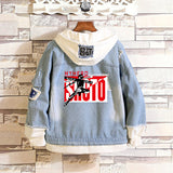 Comic Denim Jacket Anime Clothes Denim Jacket