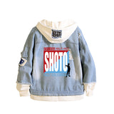 Comic Denim Jacket Anime Clothes Denim Jacket
