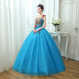 Women's Evening Dress Ball Gown Princess Quinceanera Wedding Dresses One Shoulder Evening Dress Stage Costume