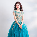 Women'S Evening Dress Ball Gown Princess Quinceanera Wedding Dresses Annual Meeting Solo Evening Dress Bel Canto Host Tulle Tutu Dress