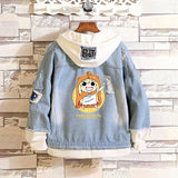 Comic Denim Jacket Basketball Men and Women Casual Baggy Fashion Top