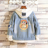 Comic Denim Jacket Basketball Men and Women Casual Baggy Fashion Top