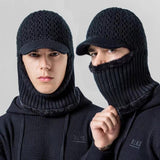 Men Winter Hats Hat for Men Winter Fleece Thickened Knitted Hat Outdoor