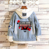 Comic Denim Jacket Anime Clothes Denim Jacket