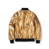 Shark Print Coat Golden Autumn And Winter Men And Women Teenagers Fashionable Cotton Coat Jacket Coat Cotton-Padded Jacket