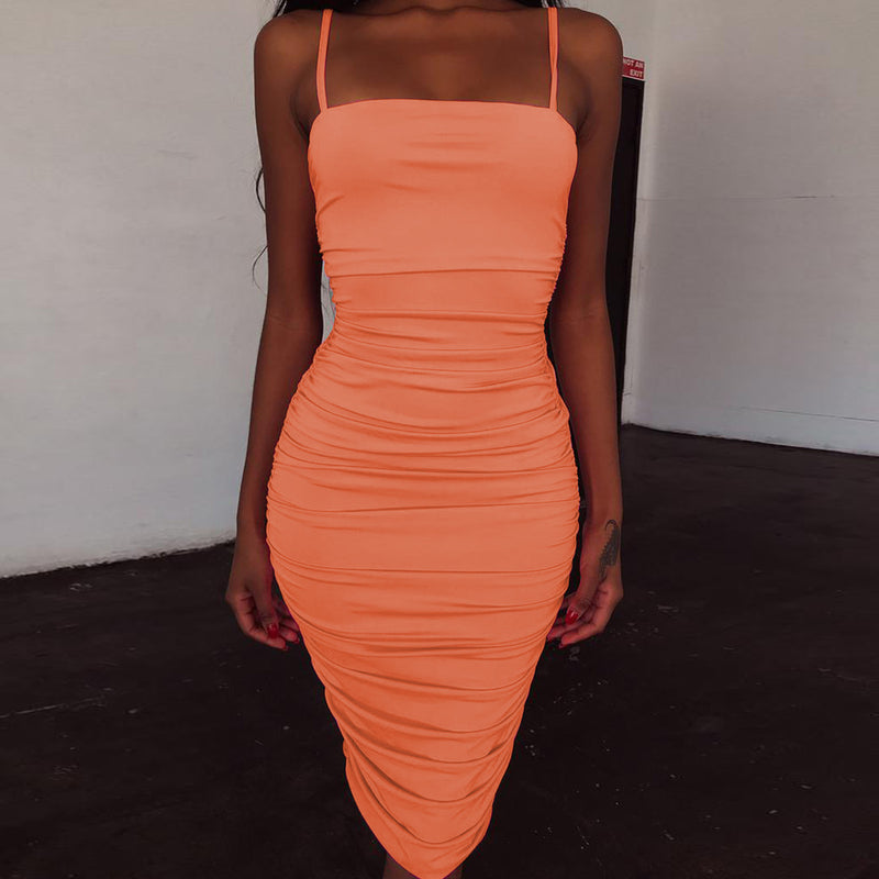 Hot Women In Tight Dresses Summer Sexy Sleeveless Sheath Dress