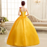 Women's Evening Dress Ball Gown Princess Quinceanera Wedding Dresses One Shoulder Evening Dress Stage Costume