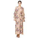 Muslim Women Stylish Kashibo Abaya Muslim Ladies Long Gown Islamic Clothing Jilbab Jalabiya Fashion Robe Maxi Dress