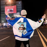 Baggy Jacket Men's and Women's Dance Baseball Collar Sports Casual Jacket