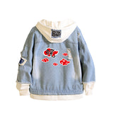 Comic Denim Jacket Casual Loose Denim Jacket