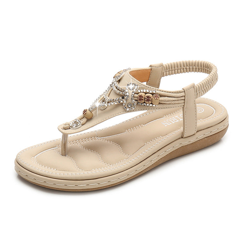 Flat Dress Sandals Shoes Women's Flip-Toe Sandals