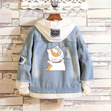 Comic Denim Jacket Anime Cowboy Coat Clothes