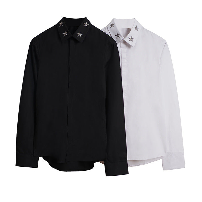 GVC Shirt High Density Embroidery XINGX Long Sleeve Shirt Men