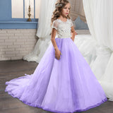 First Communion Dress Vestidos De Primera Comunion Lace Ball Gown Girl Party Princess Pageant Gown Handmade Embroidery Dress