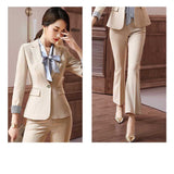 Womens Autumn Uniform Designs Formal Style Office Lady Bussiness Attire Work Suit