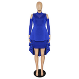 Nina Parker plus Size Dresses Strapless Sexy Mesh Large Swing Dress Dress