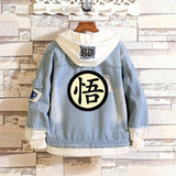 Comic Denim Jacket Men and Women Spring and Autumn Denim Coat Top
