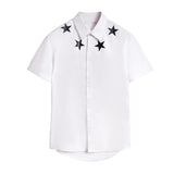 GVC Shirt XINGX Pattern Short Sleeve ShirtCotton Men