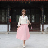 Chinese Traditional Dress Fresh and Elegant Daily Cheongsam Waist-High Ruqun Flower Embroidery