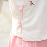 Chinese Traditional Dress Jacket and Dress Ancient Costume Fresh and Elegant Daily Suit