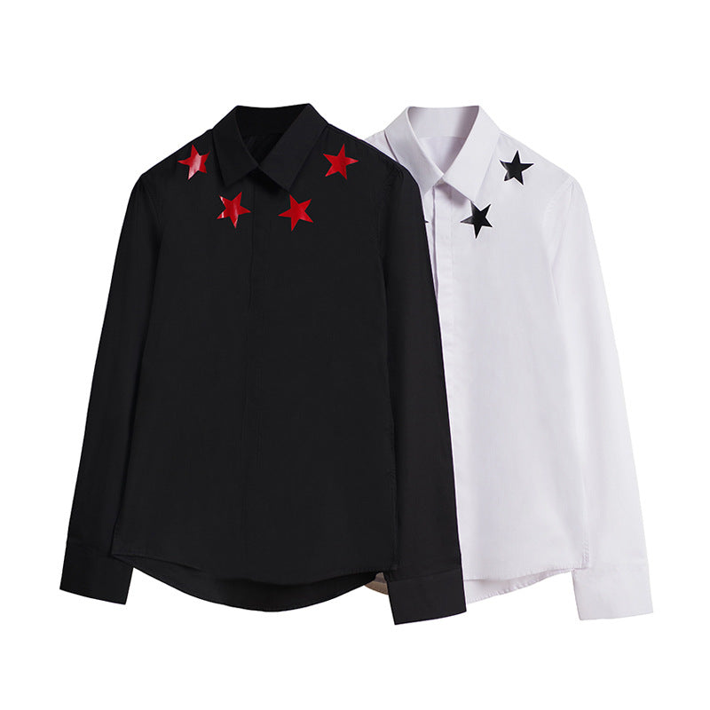 GVC Shirt XINGX Pattern Long Sleeve Shirt Cotton Man