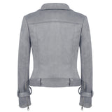 Leather Biker Coat Gothic Leather Jacket Women Pu Jackets Fashion Long Sleeve Motorcycle Jacket