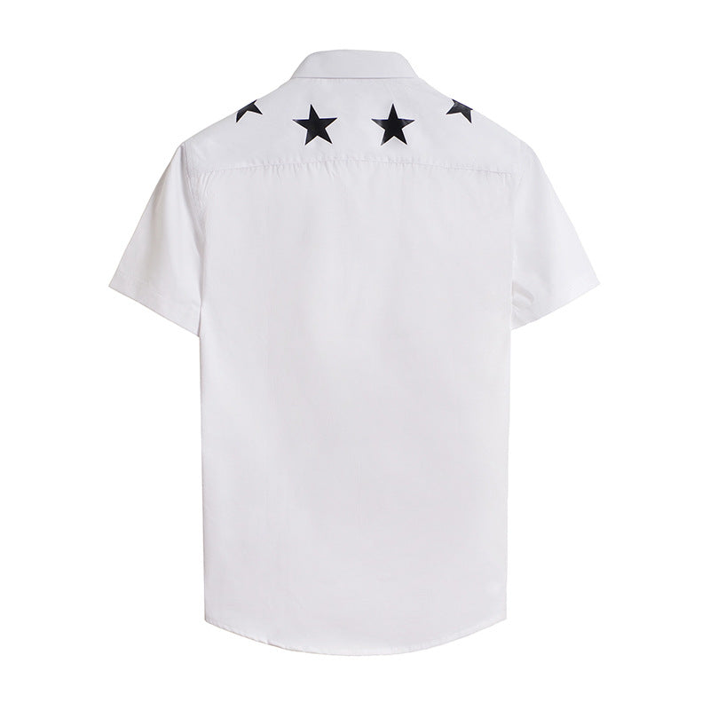 GVC Shirt XINGX Pattern Short Sleeve ShirtCotton Men
