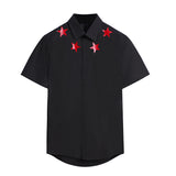GVC Shirt XINGX Pattern Short Sleeve ShirtCotton Men
