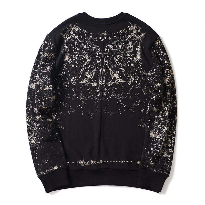 GVC Hoodie Starry Pattern Pure Cotton Loose Couple Outfit