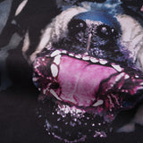 GVC Hoodie Diamond Dog Head Pattern Cotton Hooded Sweater