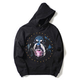 GVC Hoodie Diamond Dog Head Pattern Cotton Hooded Sweater
