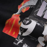 GVC Hoodie 952 Flame Pattern Fashion Cotton Sweater for Men and Women