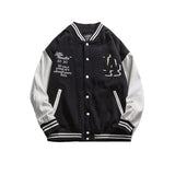 Cream Color Varsity Jacket Baseball Uniform