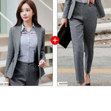 Women Autumn Uniform Designs Formal Style Office Lady Bussiness Attire Work Suit Autumn and Winter New Suit