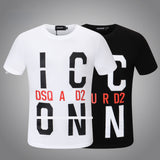 Dsq2 T Shirt Iconzi Letter Print Casual Sports Short Sleeve Summer Men