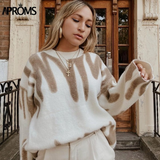 Preppy Aesthetic Sweater Pullover Women's Autumn and Winter Loose Knitwear