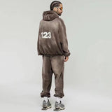 Rrr123 Hoodie Vintage Gradient Hooded Sweater