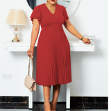 Nina Parker plus Size Dresses plus Size Pleated Dress