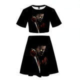 Michael Myers T Shirt Spring Printed Women's Casual Skirt