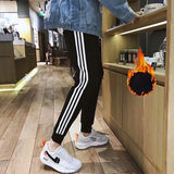 Men Pants Fleece-Lined Long Pants Men's Casual Pants Autumn and Winter Sports