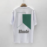 Rhude T Shirt Limited Rhude Casual Hip Hop Summer Loose round Neck