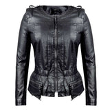Leather Biker Coat Gothic Leather Jacket Women Pu Jackets plus Size Coat Motorcycle Clothing