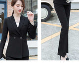 Women Autumn Uniform Designs Formal Style Office Lady Bussiness Attire Work Suit Suit