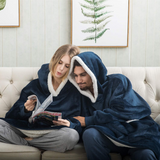 Hoodies Blankets Autumn and Winter Wearable Lambswool Lazy Blanket Home Leisure