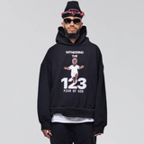 Rrr123 Hoodie Saint Baby Little Angel Print Men's and Women's Fog Hooded Sweater