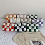 Sling Bags Woven Small Square Bag Summer Portable Women's Bag Chain Shoulder Bag