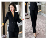 Women Autumn Uniform Designs Formal Style Office Lady Bussiness Attire Work Suit Coat Suit Formal Wear