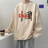 Men Sweatshirts Pullover Sweater for Boys Spring and Autumn Loose Long Sleeve