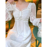 Aesthetic Dress Embroidered Lace Dress for Women Spring and Summer