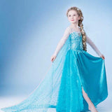 Halloween Frozen Dress Toddler Children's Clothing Frozen Girl Dress Long Sleeve Girl Princess Dress